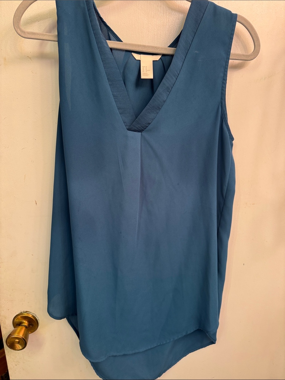 H&M Teal V-Neck Sleeveless Camisole